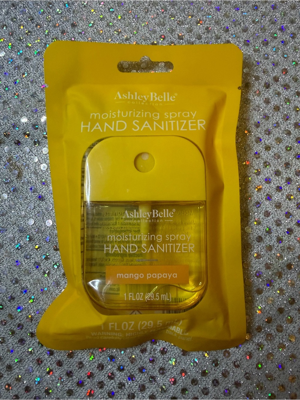 Mango Papaya Moisturizing Spray Hand Sanitizer - Yellow